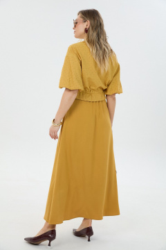 Бомбер, юбка LM К1340114 горчица - фото 5