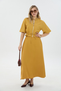 Бомбер, юбка LM К1340114 горчица - фото 2