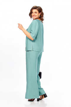 Блуза, брюки Ольга Стиль С-1022 ментол - фото 3