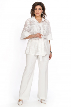 Блуза, брюки Alani Collection 2528 молоко - фото 1