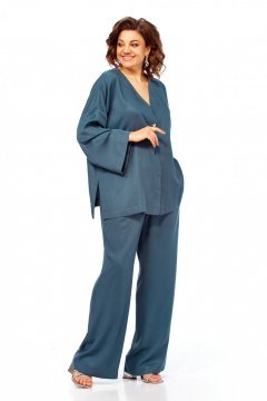 Брюки, кардиган Диомант 2164 морская_волна - фото 3