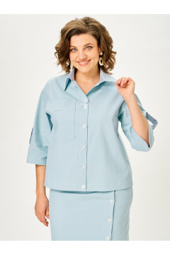 Жакет, юбка Vilena 1152 мята - фото 2