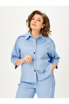 Брюки, жакет Vilena 1158 голубой - фото 3