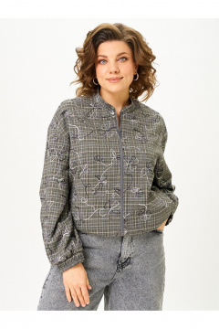 Бомбер Zlata 4469 серый - фото 1