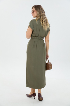 Платье LM М186 хаки - фото 5