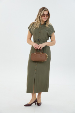 Платье LM М186 хаки - фото 4