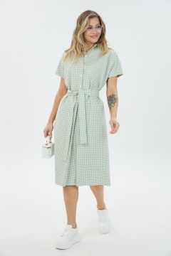 Платье LM 3095 мятная_клетка - фото 4