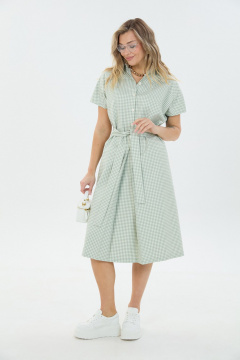 Платье LM 3095 мятная_клетка - фото 3