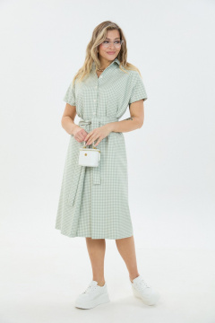 Платье LM 3095 мятная_клетка - фото 2