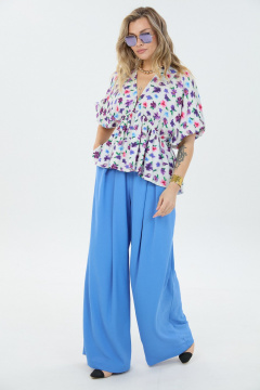 Блуза, брюки LM К8187 цветная_лазурь - фото 3