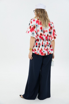 Блуза, брюки LM К8187 маки - фото 4