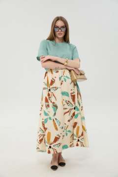 Платье NikVa 1051-1 мята_бохо_мультиколор - фото 5