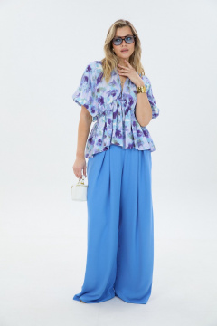 Блуза, брюки LM К8187 анютины_глазки - фото 3