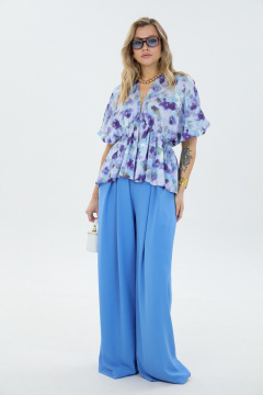 Блуза, брюки LM К8187 анютины_глазки - фото 2