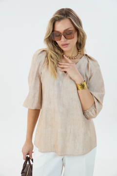 Блуза LM М192 бежевая - фото 1