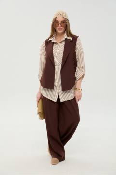 Брюки NikVa 970-4 шоколад - фото 3