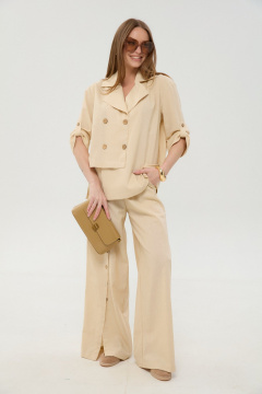 Брюки, жакет NikVa 979-10 песок - фото 1