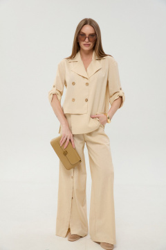 Брюки, жакет NikVa 979-10 песок - фото 3