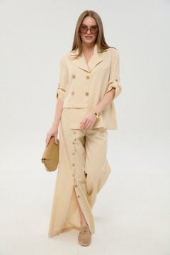 Брюки, жакет NikVa 979-10 песок - фото 2