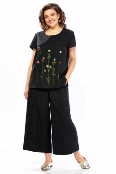 Блуза, брюки Alani Collection 2557 черный - фото 1