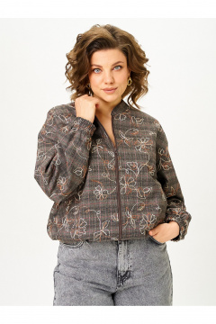 Бомбер Zlata 4469 коричневый - фото 1
