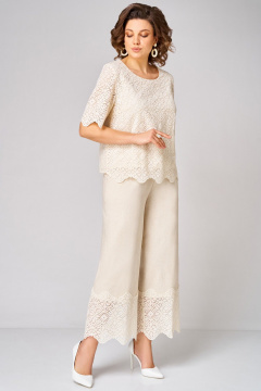 Блуза, брюки Мишель стиль 1362 бежевый - фото 3