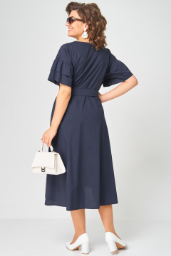 Платье, пояс EVA GRANT 7181Р темно-синий - фото 3
