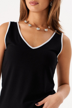 Жилет Romgil РП0058-ВИ4 черный,жемчужный-серый - фото 3