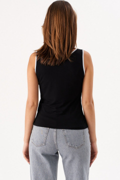 Жилет Romgil РП0058-ВИ4 черный,жемчужный-серый - фото 2