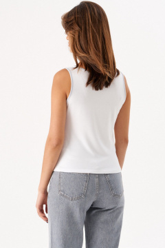 Жилет Romgil РП0058-ВИ4 белый,жемчужный-серый - фото 3