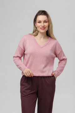 Джемпер Romgil РВ0344-ХМ5 розово-коралловый,серебро - фото 1