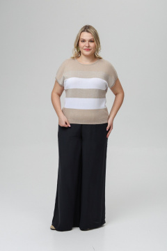 Джемпер Romgil РВ0516-ХМ4 бежевый_лайт,белый,серебро - фото 4