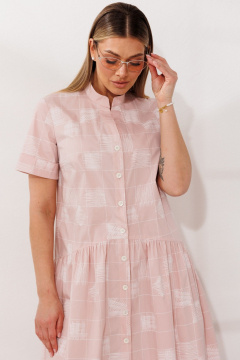 Платье Мода Юрс 26-2981 розовый - фото 3