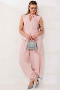 Брюки, жилет Мода Юрс 26-2978 пудра - фото 5