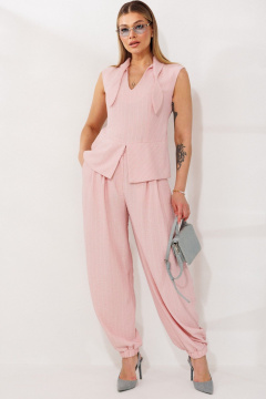 Брюки, жилет Мода Юрс 26-2978 пудра - фото 4