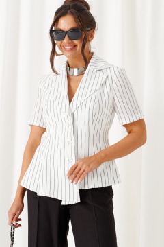 Брюки, жакет Beautiful&Free 6445 бело-черный - фото 5