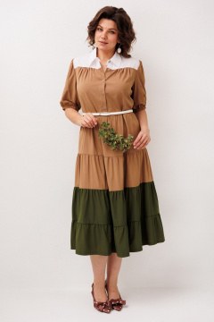 Платье Anelli 1847 овсяное-печенье - фото 5