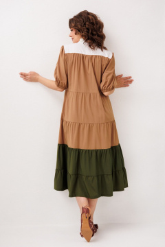 Платье Anelli 1847 овсяное-печенье - фото 3