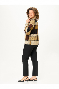 Блуза Zlata 4468 шоколадный - фото 3