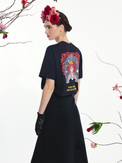 Футболка Mark Formelle 112934/24-31178П-0 черный_печать_1_сл_на_пол_2_сл_на_спинке - фото 1