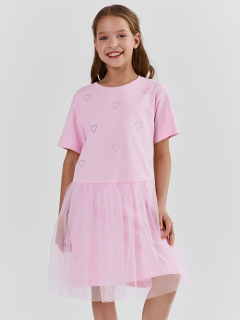 Платье Mark Formelle 157990/25-40962П-16-3 орхидея_печать_1сл_аппликация_из_страз_полочка - фото 1