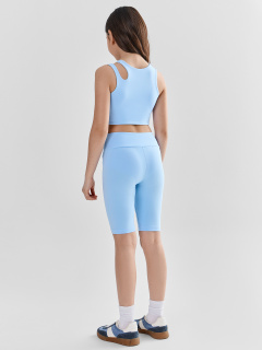 Велосипедки, топ Mark Formelle 397748/25-40443П-5 небо_печать_2_сл_на_пол - фото 3