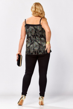 Топ Avenue 0349-3 черный_вышивка - фото 4