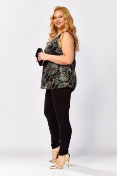 Топ Avenue 0349-3 черный_вышивка - фото 2