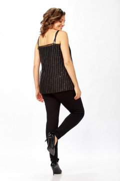 Топ Avenue 0349-5 черный_пайетки - фото 5