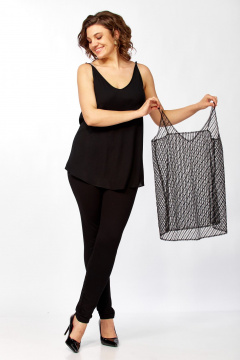 Топ Avenue 0349-5 черный_пайетки - фото 3