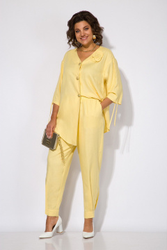 Блуза, брюки Liliana 1450Н желтый-лимонный - фото 4