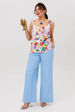 Брюки Anelli 1702.1 голубая-гортензия - фото 5