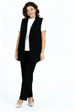 Брюки, жилет Пинск-Стиль 3124 черный - фото 2