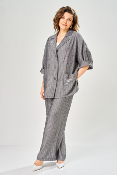 Брюки, жакет Диомант 2167 серый - фото 5